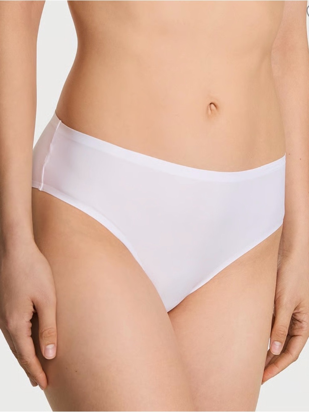 Victoria's Secret Body by Victoria Flex Mid Rise Seamless Panty White Large NWT